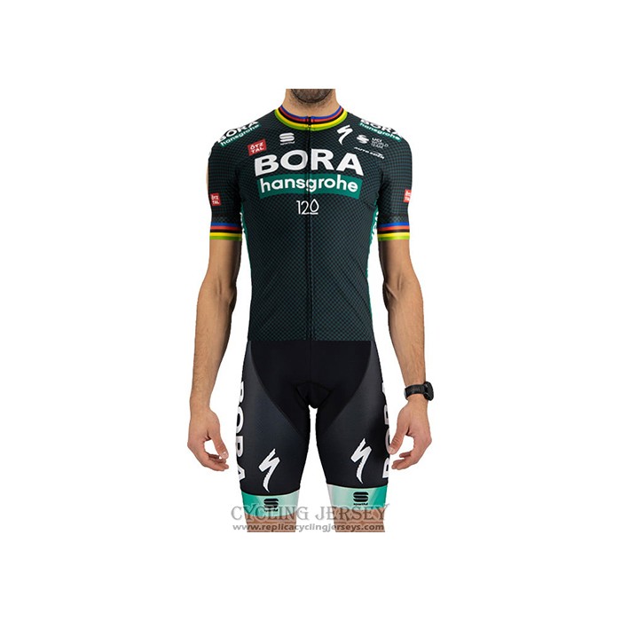 2021 Cycling Jersey Bora-Hansgrone World Champion Short Sleeve And Bib Short